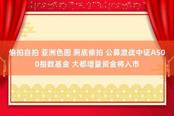 偷拍自拍 亚洲色图 厕底偷拍 公募激战中证A500指数基金 大都增量资金将入市