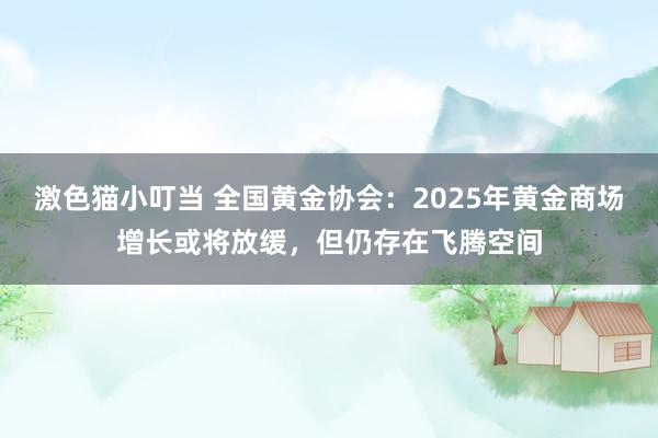 激色猫小叮当 全国黄金协会：2025年黄金商场增长或将放缓，但仍存在飞腾空间