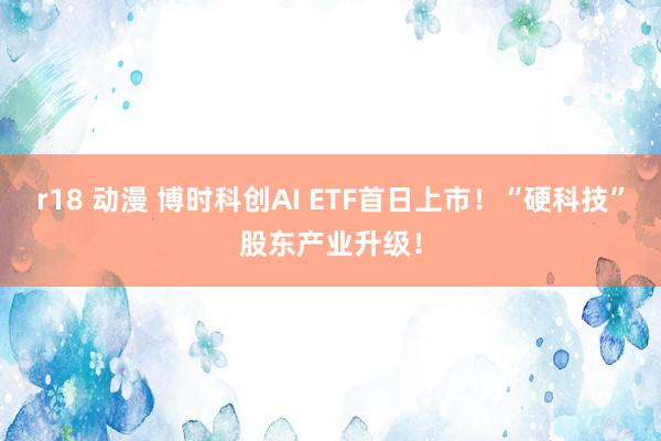 r18 动漫 博时科创AI ETF首日上市！“硬科技”股东产业升级！