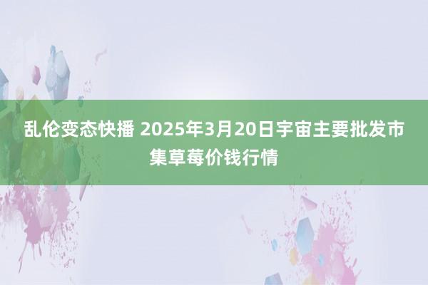 乱伦变态快播 2025年3月20日宇宙主要批发市集草莓价钱行情