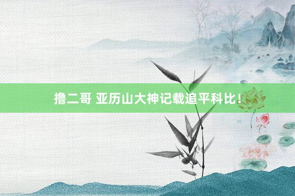 撸二哥 亚历山大神记载追平科比！
