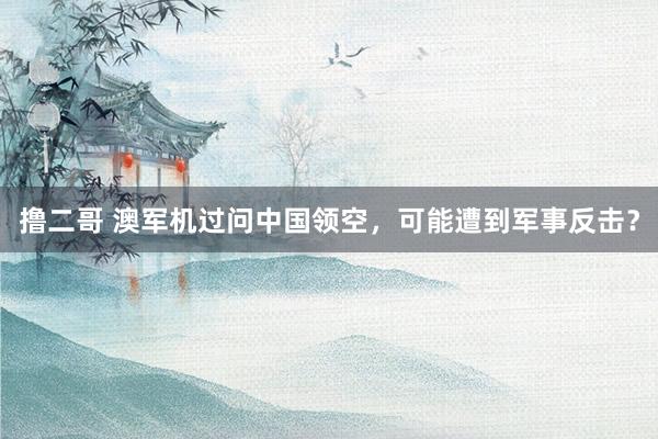 撸二哥 澳军机过问中国领空，可能遭到军事反击？