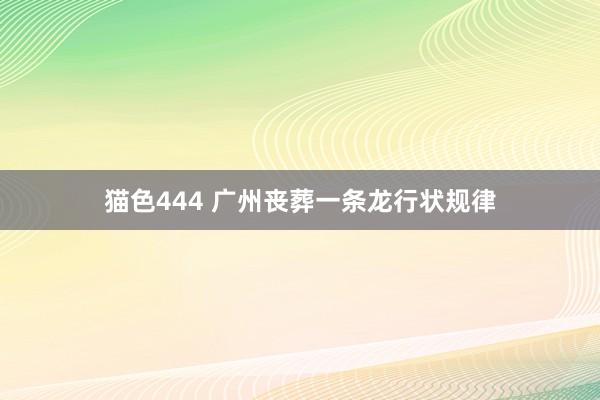 猫色444 广州丧葬一条龙行状规律