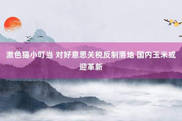 激色猫小叮当 对好意思关税反制落地 国内玉米或迎革新
