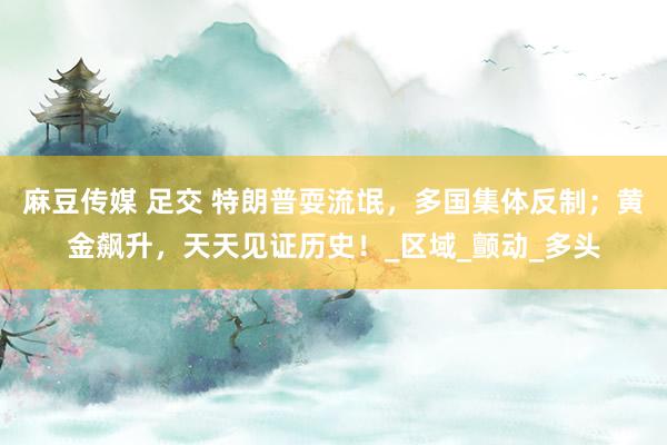麻豆传媒 足交 特朗普耍流氓，多国集体反制；黄金飙升，天天见证历史！_区域_颤动_多头